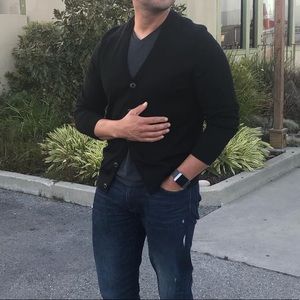 T11 Merino wool blend cardigan